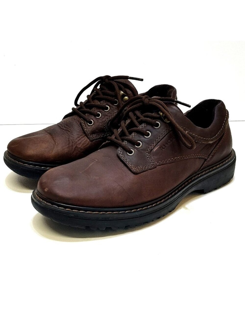 RJ Colt Becker 24810 Leather Pebble Texture Shoes Mens Size US 8M Durable Casual